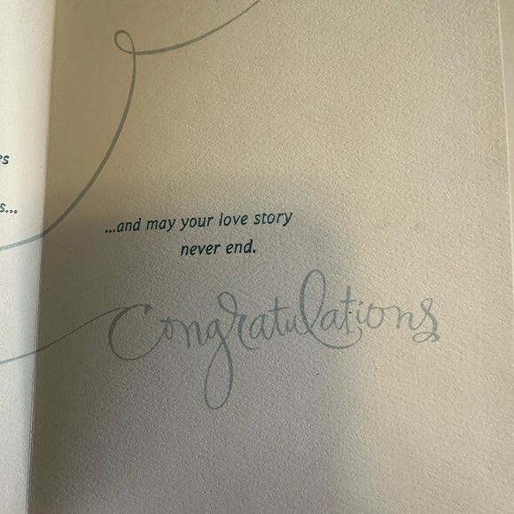 🧡10/$10 Elegant Teal 'Forever' Greeting Card - Picture 3 of 4